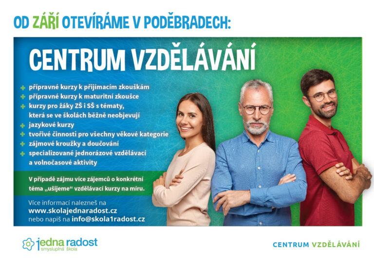 Centrum vzdělávání Jedna Radost- leták